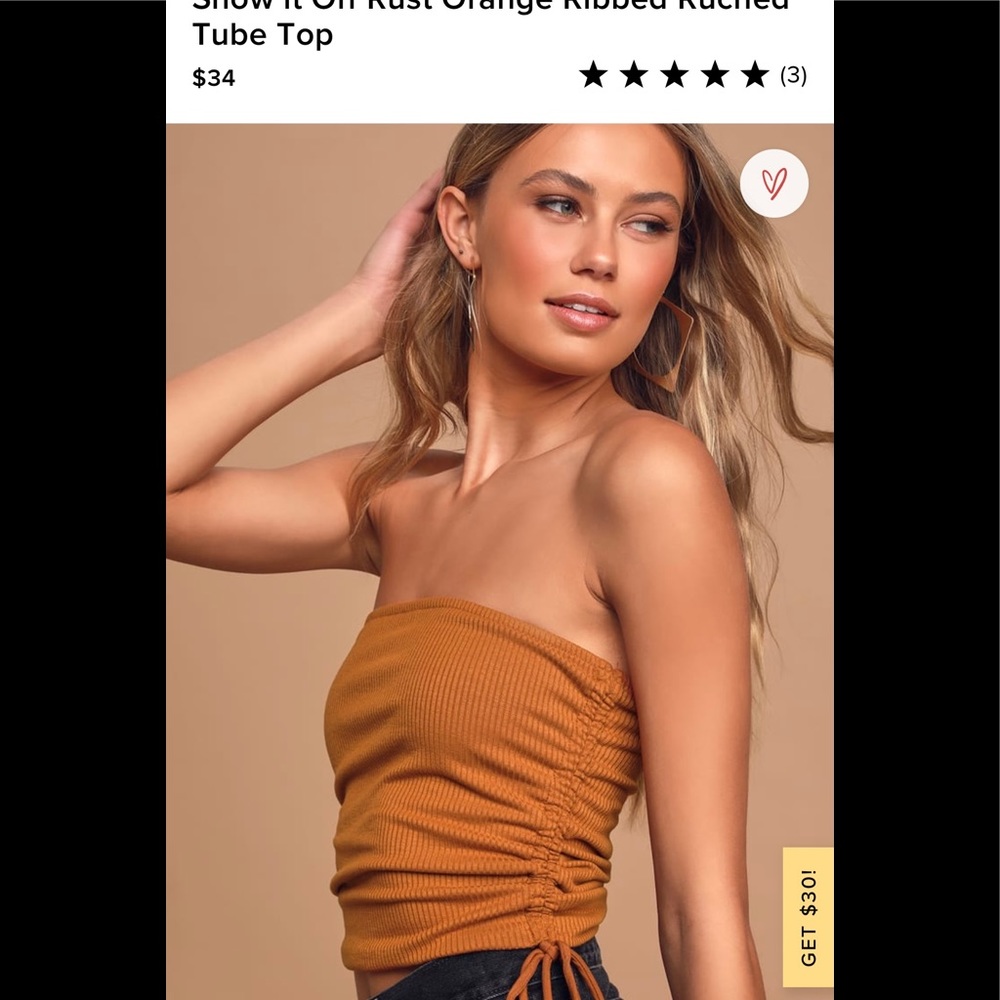 NWOT lulus crop top